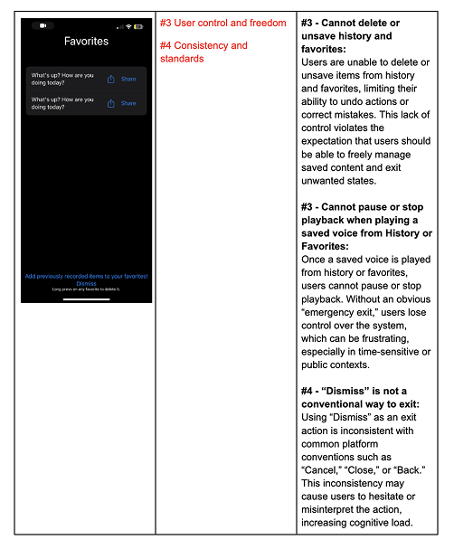 Heuristic evaluation 2
